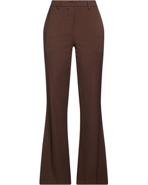 RUE DU BAC Trousers Polyester, Elastane - Brown
