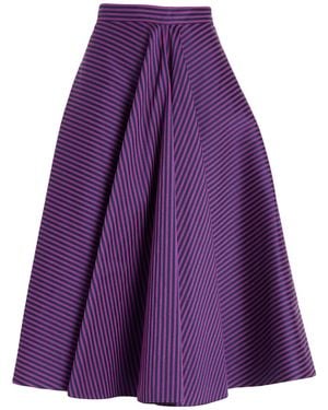 Maison Rabih Kayrouz Midi Skirt Polyester, Wool, Polyamide - Purple