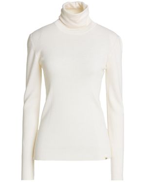 Herno Cream Turtleneck Virgin Wool - White