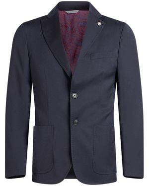 Manuel Ritz Blazer Wool, Elastane - Blue