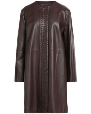 Weekend by Maxmara Coat Lambskin - Brown