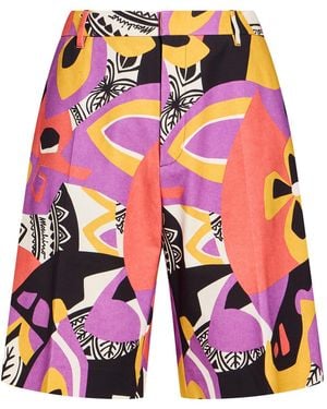 Moschino Shorts & Bermuda Shorts Cotton, Elastane - Purple