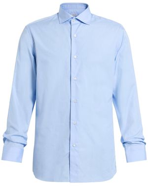 Caruso Shirt Cotton - Blue