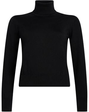Alpha Studio Turtleneck Merino Wool - Black
