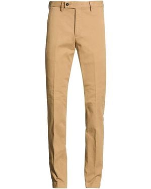 Luigi Borrelli Napoli Trousers Cotton, Elastane - Natural
