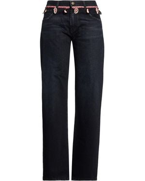 Alanui Jeans Cotton, Glass - Blue