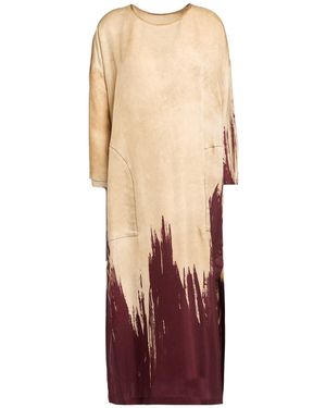 Uma Wang Sand Midi Dress Viscose, Cupro - Natural