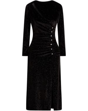 Sandro Midi-Kleid - Schwarz
