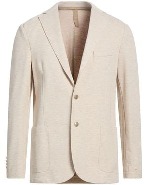 Eleventy Blazer Cotton, Polyamide, Elastane - Natural