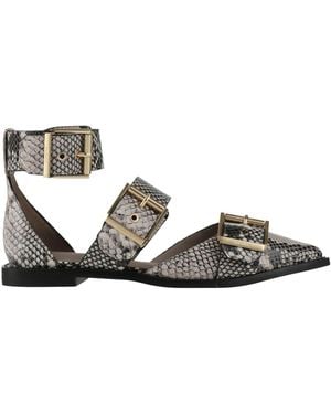 AllSaints Ballet Flats Leather - Metallic