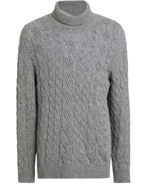 Tagliatore Rollkragenpullover - Grau