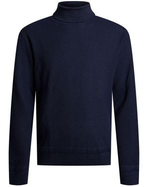 Boglioli Rollkragenpullover - Blau