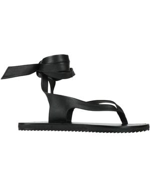 A.Emery Thong Sandal Leather - Black