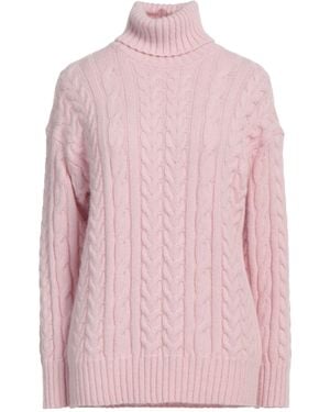 Peserico Easy Turtleneck Merino Wool, Cashmere, Alpaca Wool, Polyamide, Virgin Wool - Pink