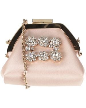 Roger Vivier Blush Coin Purse Textile Fibres - Pink