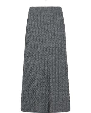 ViCOLO Midi Skirt Acrylic, Wool, Viscose, Alpaca Wool - Grey