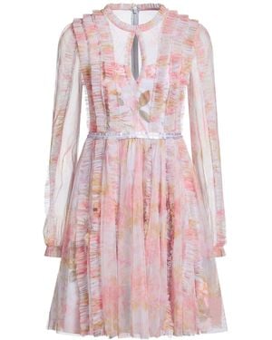 Needle & Thread Mini Dress Nylon - Pink
