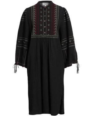 Antik Batik Midi Dress Cotton - Black