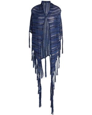 Jucca Scarf Cotton, Polyester, Viscose, Polyamide - Blue