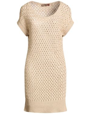 Messagerie Mini Dress Merino Wool, Viscose, Polyamide, Cashmere - Natural