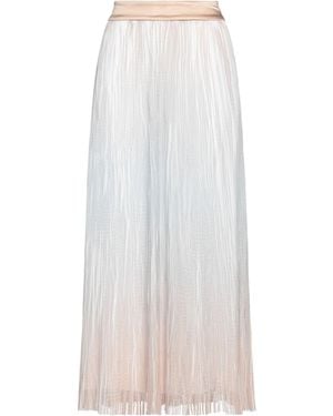 Peserico Maxi Skirt Polyester, Silk, Elastane - White