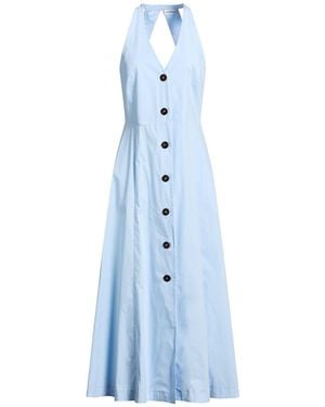 Marella Sky Maxi Dress Cotton, Elastane - Blue