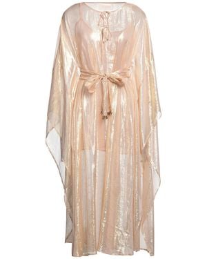 Sundress Maxi Dress Viscose, Metallic Fibre - Natural