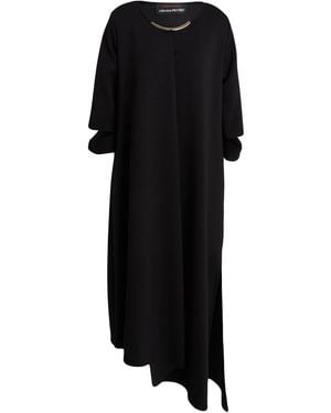 Collection Privée Midi Dress Polyester, Viscose, Elastane - Black