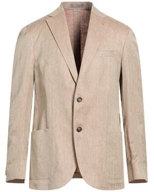 Corneliani Blazer Linen, Silk - Natural