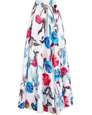 ATELIER LEGORA Maxi Skirt Viscose, Polyamide - White