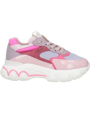 Hogan #Specialmadeupcycled Limited Edition Sneakers Leather, Textile Fibers - Pink