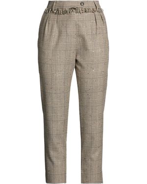 Co.Go Pants Acrylic, Virgin Wool, Viscose, Polyamide, Silk - Gray