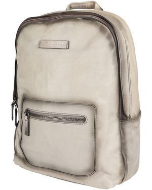 The Bridge Backpack Leather - Gray
