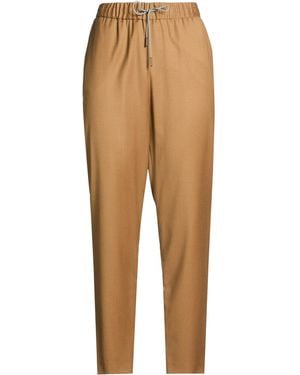 P.A.R.O.S.H. Camel Pants Virgin Wool, Polyamide, Elastane, Ecobrass - Natural