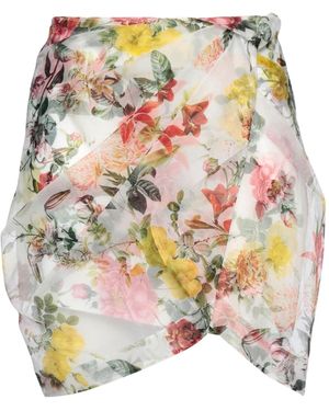 Isla & White Mini Skirt Silk - Gray