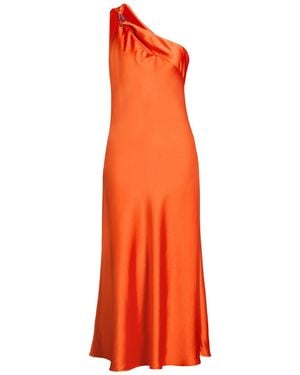 Imperial Midi Dress Polyester - Orange