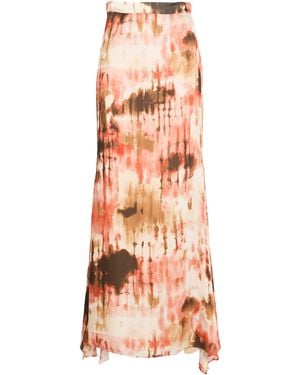 CAMILLA Maxi Skirt Polyester - Orange