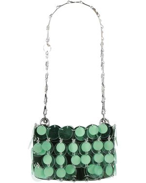 Rabanne Shoulder Bag Polyester, Steel - Green