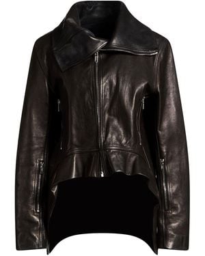 Rick Owens Jacket Lambskin - Black