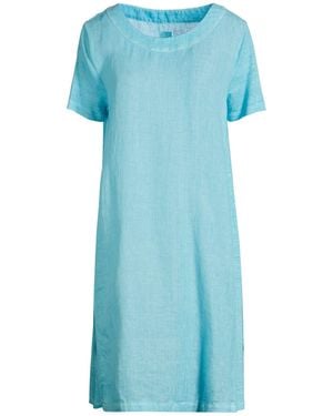 120% Lino Mini Dress - Blue