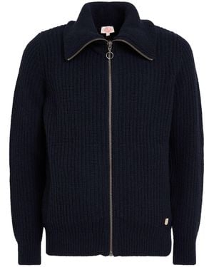 Armor Lux Midnight Cardigan Wool, Polyamide - Blue