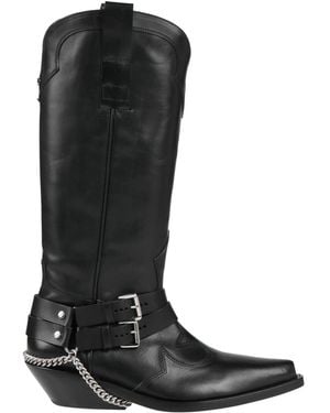 Ann Demeulemeester Boot Leather - Black