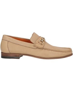 Santoni Loafers Leather - Natural