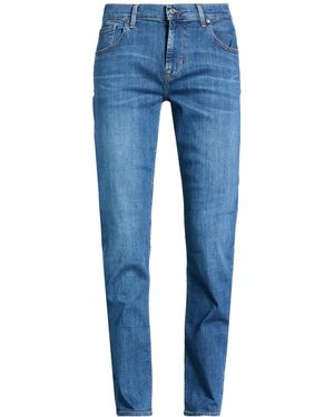 7 For All Mankind Jeans Cotton, Elastane - Blue