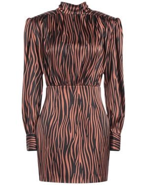Nineminutes Mini Dress Polyester, Elastane - Brown