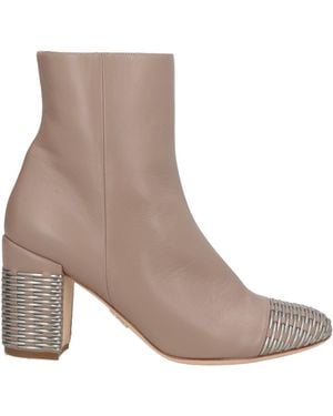 Rodo Taupe Ankle Boots Goat Skin - Brown