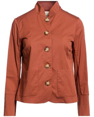 ALESSIA SANTI Jacket Cotton, Polyamide, Elastane - Orange