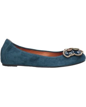 Ras Ballet Flats Leather - Blue
