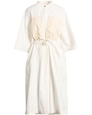 Jil Sander Midi Dress Cotton, Polyamide - White