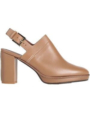 Max Mara Leather Ankle-Strap Court Shoes - Brown